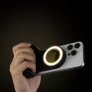 Cargador Inalámbrico Magnético 3 en 1: Selfie Stick Flexible con Luz LED para Vlog, Escritorio y Bicicleta